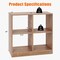 29 Inch Multi-Purpose Kids Storage Cabinet with Spacious Top and 4 Open Cubes for Toys and Books